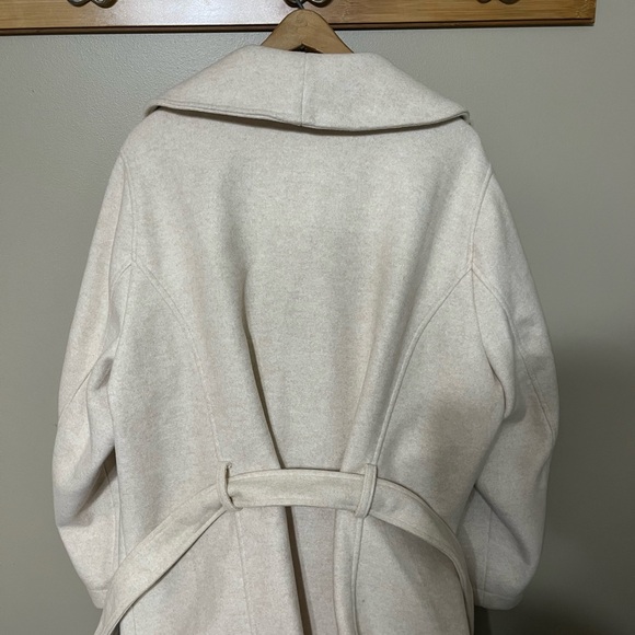 Lane Bryant 26-28 Women's Ivory Pea Coat - Picture 4 of 5